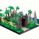 Illustration for article titled This Jurassic Park Lego Diorama Combines All Four Movies Into One Massive Display